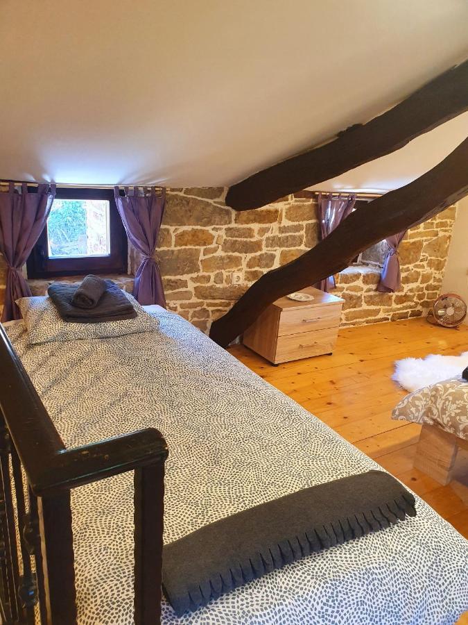 Casa Leonarda, authentic Istrian stone near Motovun, central Istria Zamask Luaran gambar